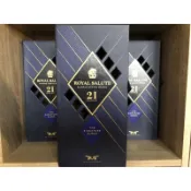 Royal Salute 皇家禮炮 21年 調和威士忌 700ml/1L 空酒瓶 空酒盒 收納盒 收藏品