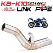 【台灣現貨】適用gsxr600中段不鏽鋼排氣連接管 gsxr750排氣管改裝k8 k10