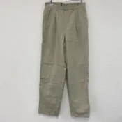 【DOKODEMO】Polo by Ralph Lauren斜紋棉布褲，拉鍊門襟，米色，尺寸 31/34，古著。