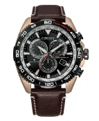 大高雄鐘錶城 CITIZEN 星辰錶 CB5038-14E PROMASTER 時尚經典光動能電波對時腕表 / 咖啡*黑 44.6mm｜樂天領券現折★全館特惠中★指定刷卡回饋10%