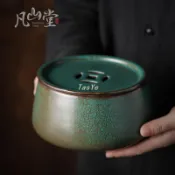窯變陶瓷茶洗 大號茶水缸 復古禪意茶具 茶道配件 茶藝必備 手作工藝