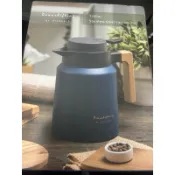 贈品瑞可 RICO KK1-1200 墨藍 北歐保溫壼 真空不鏽鋼保溫壺 保溫瓶  1200ml  RICOCAFE
