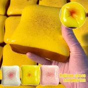 【現貨批發】仿吐司麵包鬆軟緩升減壓擠壓玩具軟擠壓指尖玩具兒童成人日常壓力釋放裝飾