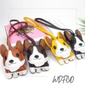 (店+)WDF.CO現貨｜2025韓國新款│柯基小狗皮革掛件│黃棕咖黑4色鬥牛犬吊飾│包包吊飾｜鑰匙圈配飾｜汽車掛件｜可愛小物