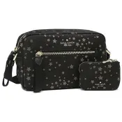 kate spade 星星尼龍斜背包－黑