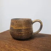 柴燒陶絞泥馬克杯 / 咖啡杯