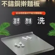 不二屋 304不銹鋼砧板 加厚砧板 不銹鋼切菜板 防滑設計 廚房砧板 抗菌防霉 雙面可用 料理台面 揉麵板 搟麵板 家用砧板