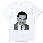 Mr. Bean 短袖T恤 白色 豆豆先生人物電影英國設計插畫潮流樂團玩翻MINI 現貨