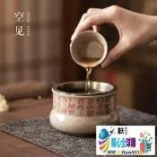 「開心全球購」茶洗帶蓋建水大號家用茶缸水盂陶瓷高端茶道茶藝幹泡水缸茶渣水洗
