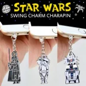 Disney 迪士尼 日本STAR WARS 星際大戰 耳機孔 金屬吊飾【搖擺魅力系列】