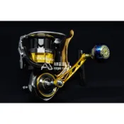 源豐釣具 ANGLER J (AJ) 紡車改裝手把(DAIWA軸心) 22 TOURNAMENT 紅蟳直上 手煞車捲線器