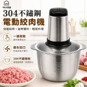 304不鏽鋼電動絞肉機 家用多功能食物調理機 大容量攪拌機 碎菜機 絞肉器【WOG窩居】