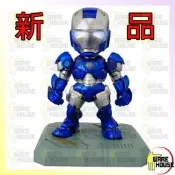 ￥儲藏室￥-藍色SD版Q版夜光鋼鐵人公仔MK3IRONMAN眼部聲控發光版復仇者聯盟130460路添是級