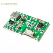 Tp4056 3.7V 4.2V 9V 5V 2A 可調升壓模塊 18650 鋰離子電池充電放電電源板 DIY 套件