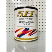 （免運） 進口 單液型 SI-250 二度底漆 中塗底漆 灰底漆 （1立裝）汽車底漆 烤漆專用 分裝 (灰色)
