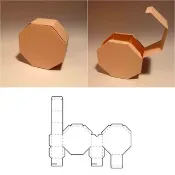 八角盒模板,八角盒,八角包,八角包,禮盒,SVG