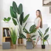 天堂鳥北歐仿真植物旅人蕉假綠植盆栽大型客廳擺設室內裝飾龜背葉 NMS 【林之舍】