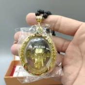 【24小時出貨】泰國佛牌 龍婆三安 龍婆本 象神頭 佛牌 鑽殼 護身符 招財 擋災 辟邪 開運 正牌 收藏 聖物 佛教文