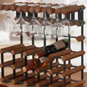 【✨廠家直銷✨】酒架 實木酒杯架 擺件創意酒架 餐廳歐式酒杯架 高腳杯架 懸掛葡萄酒架