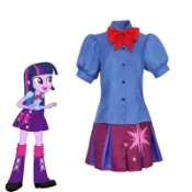 免運加急 台灣出貨⭐小馬寶莉 彩虹小馬 紫悅Cos服 萬聖節服飾 Cosplay 學生服裝 動漫同款 角色扮演 聚脂釺維