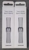 三星原廠公司貨Galaxy Watch5 雙色運動錶帶(WATCH 4.6.7系列可共用)　S/M　M/L