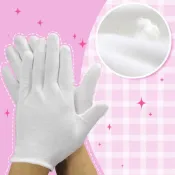 (店+)i揪團 加厚多用途純棉白手套 禮儀手套 珠寶手套 工作手套 加厚 喜慶婚宴 儀隊表演 交通指揮 (K203)