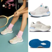 【KangaROOS】慢跑鞋 女鞋 運動鞋 復古鞋 LEGACY 米/粉/藍 KW41673