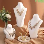 【人氣爆款】項鍊展示架人像脖子白色項鍊模特頸模首飾展示架珠寶項鍊拍攝道具