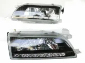 大禾自動車 日規 黑框 LED 大燈 適用 COROLLA AE100 1993-1997