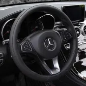 台灣現貨☎⌚現貨⌚汽車方向盤套LEXUS淩志IS250 ES300h RX200T汽車真皮方向盤套透氣防滑耐磨皮革流線方