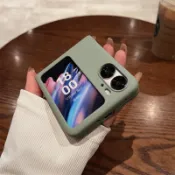 7色新款膚感舒適適用Oppo find n3 flip N2手機殼小折疊屏保護套find n2filp純色 保護套