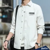 現貨下殺 【HeHa】TIDE GOD飛機印花襯衫上衣罩衫 三色(白 淺灰 淺綠 )型男 韓版有型 舒適百搭 男裝 修身