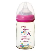 貝親 PIGEON  寬口母乳實感PPSU奶瓶-木馬城堡(160ml/240ml)｜防脹氣・母乳實感・PPSU材質