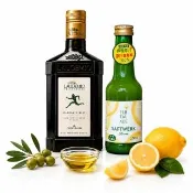 【Laudemio Frescobaldi】金牌特級冷壓初榨橄欖油莊園級250ml+西西里檸檬汁200ml