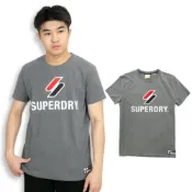 (店+)【Superdry】衝評 極度乾燥 短T  冒險魂 灰色 圓領 繡字 短袖 上衣 Superdry 保證正品 @9124