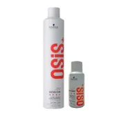(店+)【Schwarzkopf 施華蔻】SCHWARZKOPF 施華蔻 黑炫風特強定型霧500ML+100ML 組合優惠 定型液 黑旋風