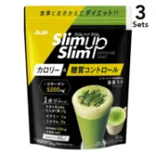 【DOKODEMO】朝日食品集團 【3入組】Asahi 朝日 Slim UP Slim 酵素代餐 抹茶拿鐵 315g