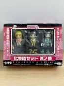 X4日版正品+GSC+化物語+粘土人+阿良良木火憐+阿良良木月火+忍野忍+粘土人小手辦套裝粉絲非偏遠可直拍