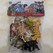 仿真動物兒童袋裝模型玩具動物園大象野生兒童玩具樂園靜態禮物