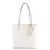 KATE SPADE Jana 十字紋防刮拉鍊肩背托特包-奶霜白【美國正品現貨】