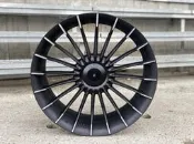 【超前輪業】類ALPINA 17吋鋁圈 5孔120 8J ET35 平光黑車邊