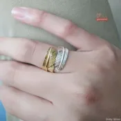 【DS·每日銀】高橋吾郎goros羽毛戒指 男女925純銀情侶對戒 開口素羽素毛對戒 時尚潮
