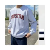 (店+)【 #ICE 】C62 四色 BOSTON 廓形 寬鬆 大學T 落肩 大學踢 純棉 內磨毛 韓國 logo 美式 字母 多色