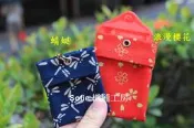 Sofie 機縫工房【蜻蜓 浪漫櫻花】分層符袋 香火袋 平安符袋 五色線項鍊符袋 保身符袋 悠遊卡套 大號符套 手工手作