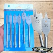 鮭魚爸 🐟 扁平木工鑽尾 木工鑽孔器6pcs六角柄(10~25mm) 木工六角開孔器 木頭開孔刀 木頭銑刀 鑽頭鑽尾