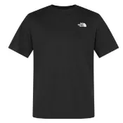  【The North Face】男女 吸濕透氣純棉短袖圓領T恤.套頭衫.運動上衣/男女通用剪裁/ 8GWE-JK3 宇宙黑