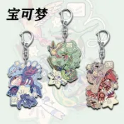 人氣新品💕寶可夢 烈空座吊飾 神奇寶貝 烈空座 寶可夢裂空座卡通鑰匙扣 壓克力高顏值學生書包 星星裝飾書包 掛件 