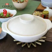 (店+)銀峰 日本製 墨貫入陶鍋 湯鍋系列｜日式耐熱砂鍋｜直火可用｜火鍋鍋具｜燉煮鍋｜家用陶鍋｜8–10號