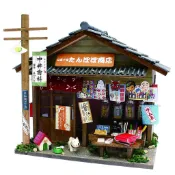 💥現貨在台💥日本 Billy 昭和 柑仔店 駄菓子屋 和風 迷你 袖珍屋 DIY 仿真 手作 組裝 模型 日式 懷舊