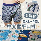 【現貨】台灣製 高棉質中大童內褲-鯊魚/車子/飛機/內褲/四角褲/平口褲/男童內褲/兒童內褲 青少年內褲 兔子媽媽
